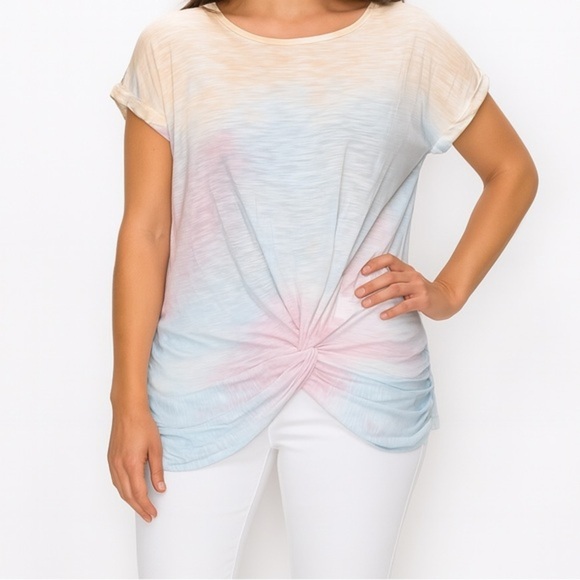 Lucky Brand Tops - Lucky Brand Pastel Tie-Dye Short Sleeve Tee